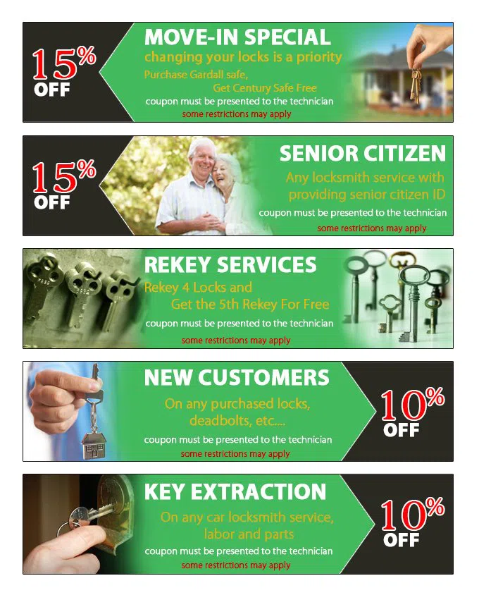 Lock Safe Services San Antonio, TX 210-780-7311 - coupon23-set-five